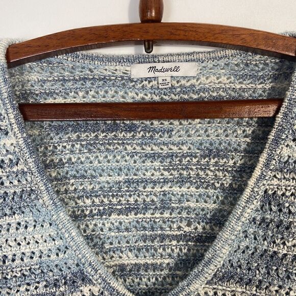 Madewell Southbrook Open-Stitch Pullover Sweater in Space-Dye Size XS - Picture 6 of 10